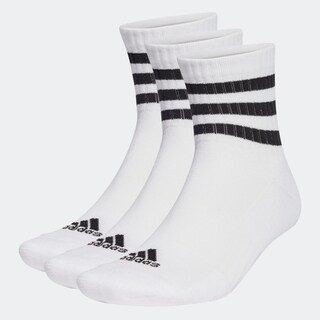 Foto 2 | Calcetines Acolchadas 3 Franjas Sportswear Corte Bajo 3 Pares Adidas Blanco Unisex
