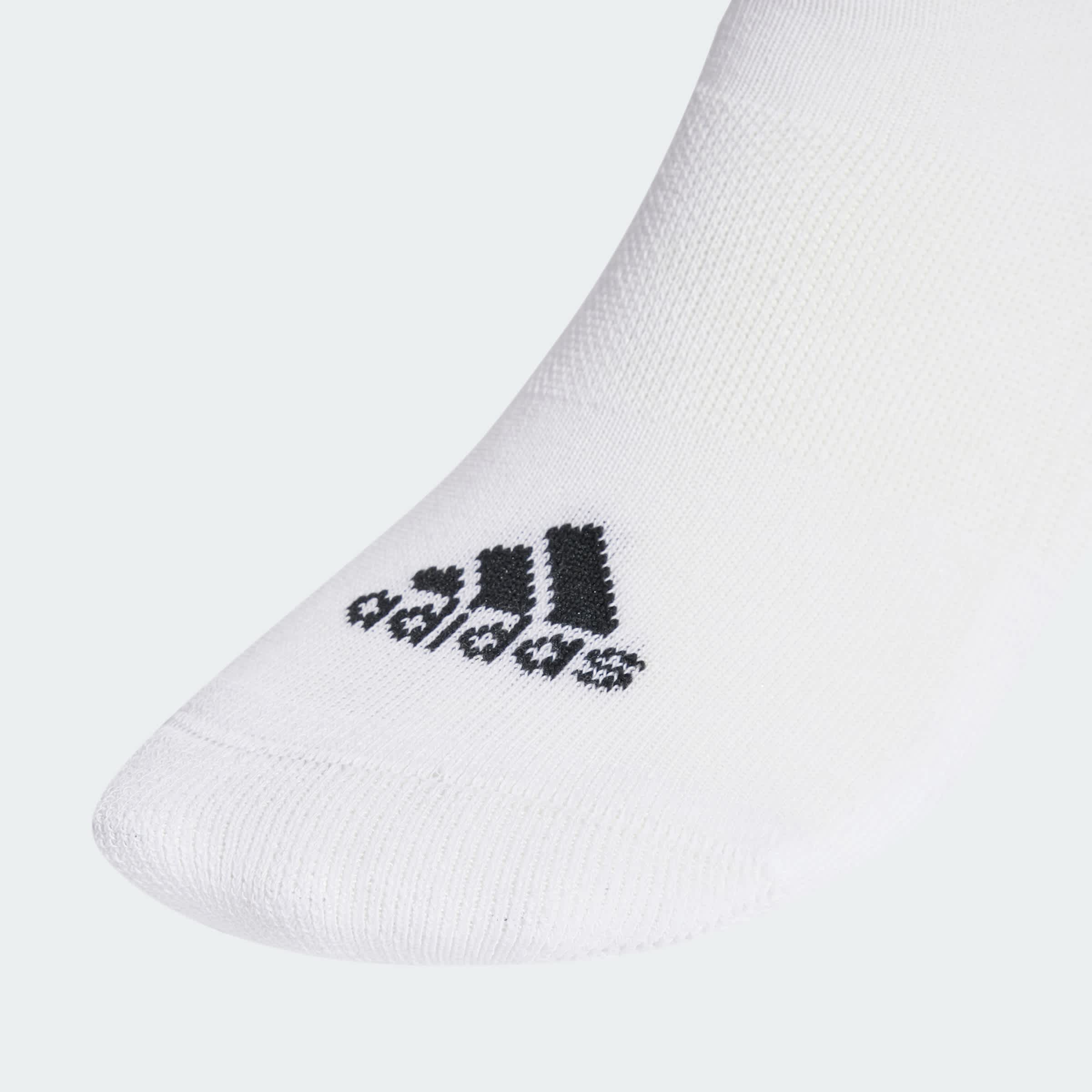 Foto 6 pulgar | Calcetines Acolchadas 3 Franjas Sportswear Corte Bajo 3 Pares Adidas Blanco Unisex