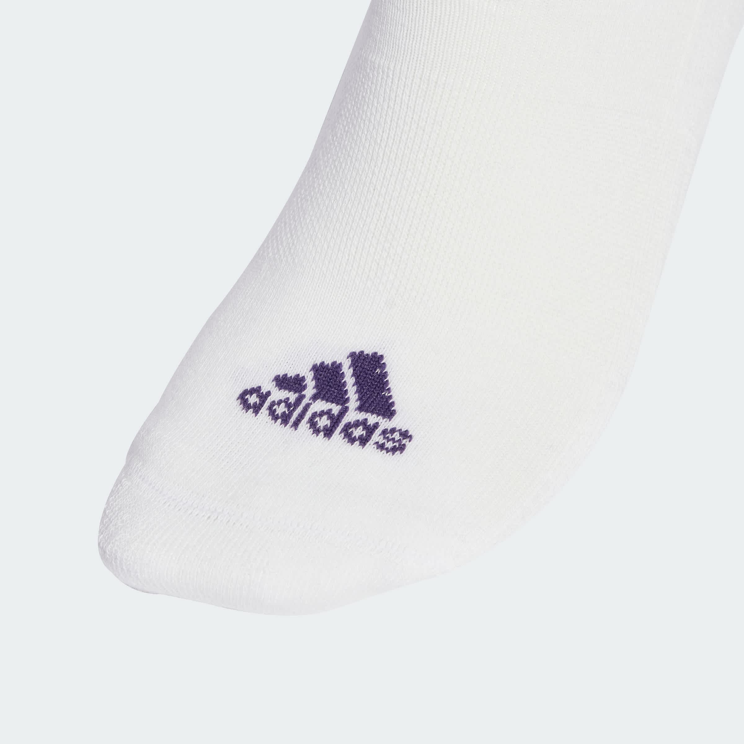 Foto 6 pulgar | Calcetines Acolchadas 3 Franjas Sportswear Corte Bajo 3 Pares Adidas Blanco Unisex