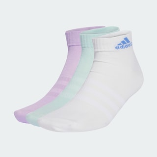 Foto 2 | Calcetines Al Tobillo Thin And Light Sportswear 3 Pares Adidas Violeta Unisex