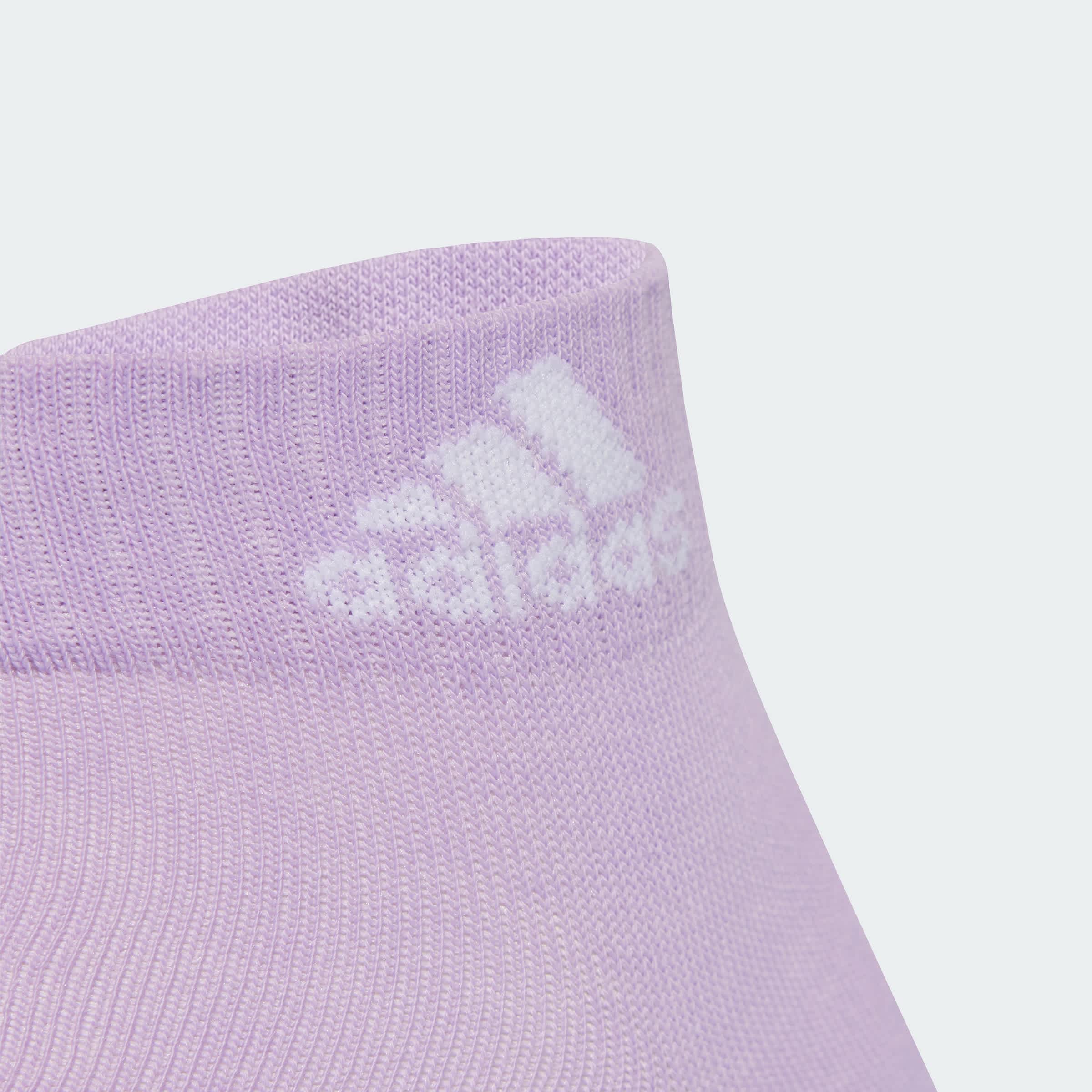 Foto 5 | Calcetines Al Tobillo Thin And Light Sportswear 3 Pares Adidas Violeta Unisex