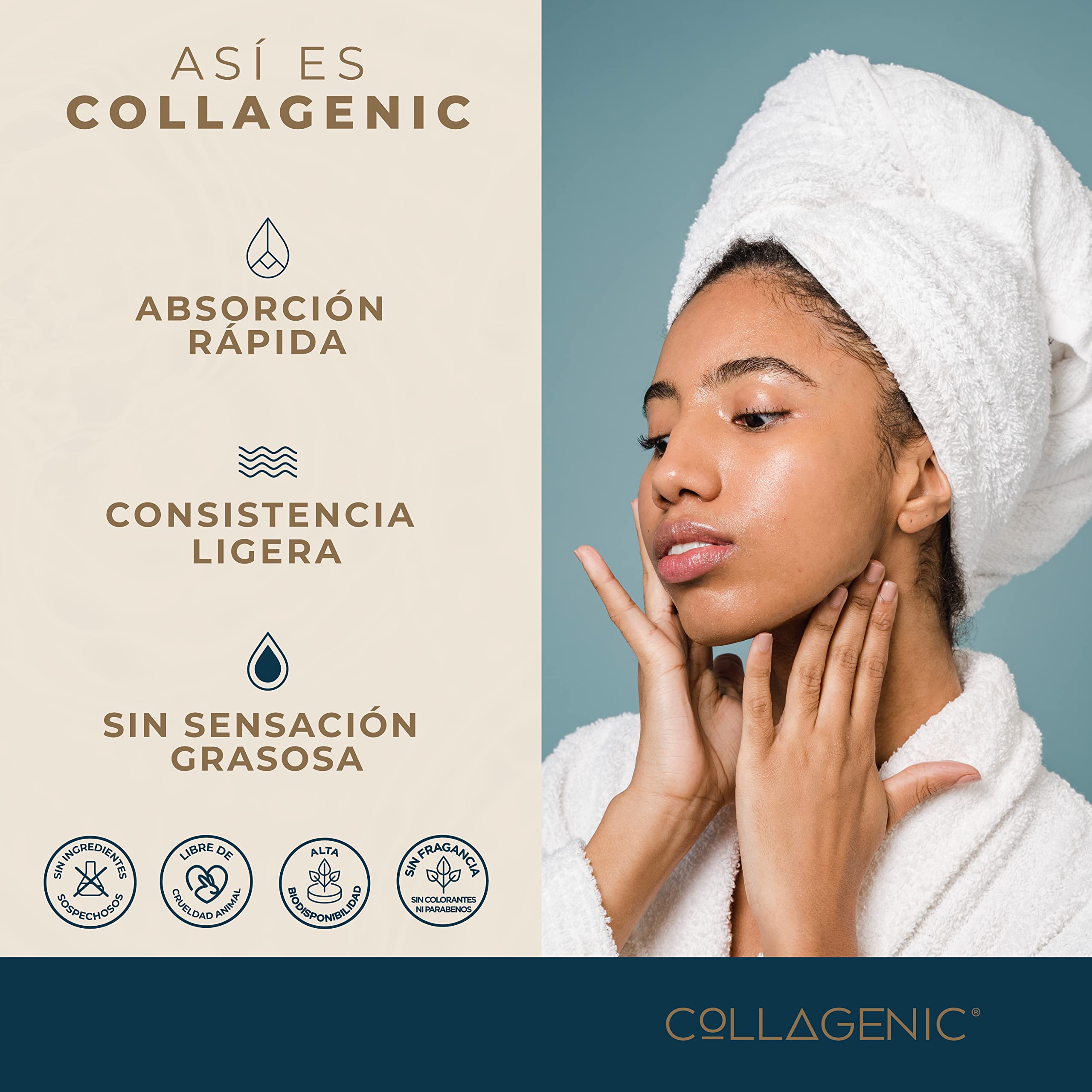 Foto 6 pulgar | Crema Aclarante Facial Dia Collagenic Vitamina C Filtros Solares 60 ml