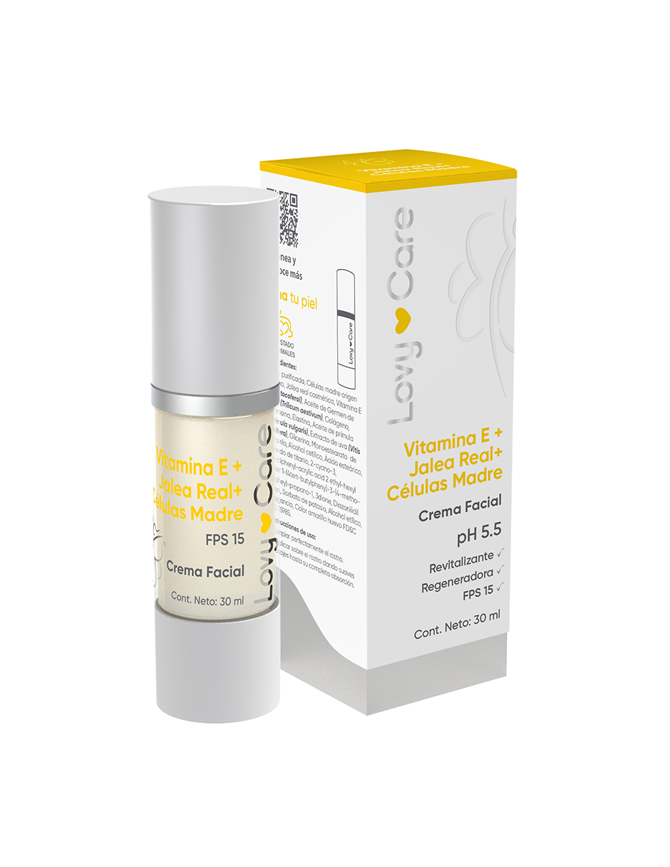 Crema Facial Lovy Care con Vitamina E de 30 ml