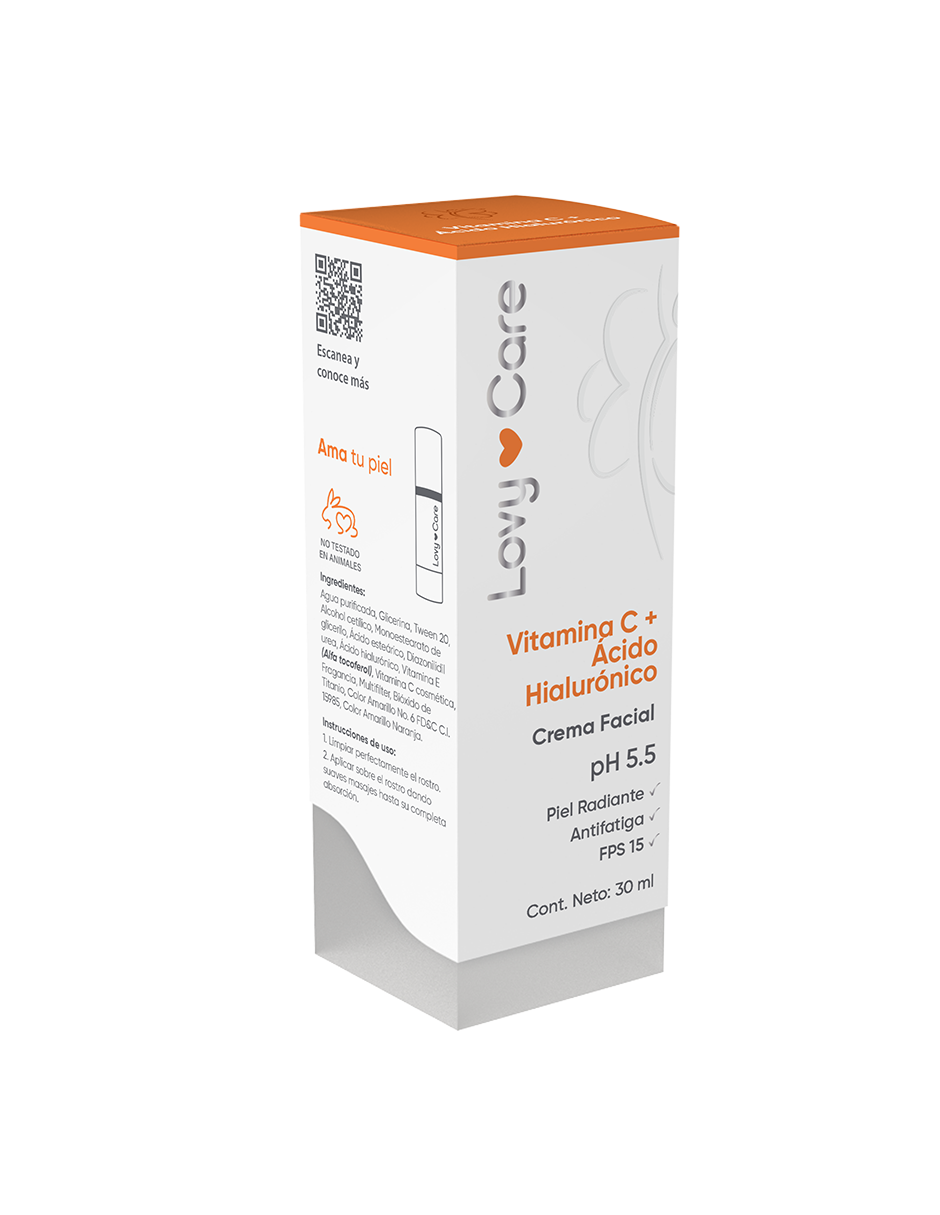 Foto 2 | Crema Facial Lovy Care con Vitamina C y Ácido Hialurónico de 30 ml