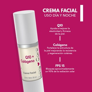 Foto 2 | Crema Facial Lovy Care con Coenzima Q10 + Colágeno 30 ml c/u Ph 5.5 Firmeza Elasticidad y Antiedad Pack 2x1