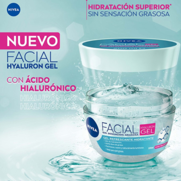 Foto 4 pulgar | Gel con Acido Hialurónico Nivea Día para Piel Grasa/mixta de 100 ml