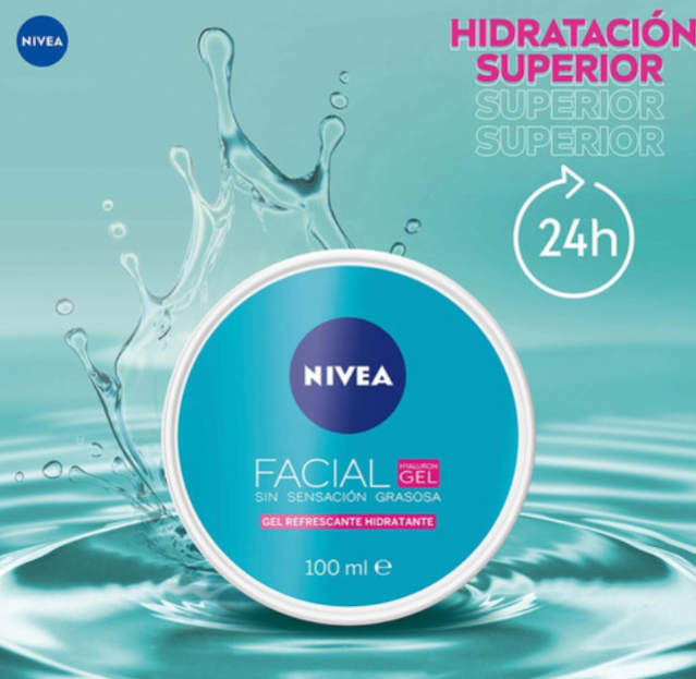 Foto 5 pulgar | Gel con Acido Hialurónico Nivea Día para Piel Grasa/mixta de 100 ml