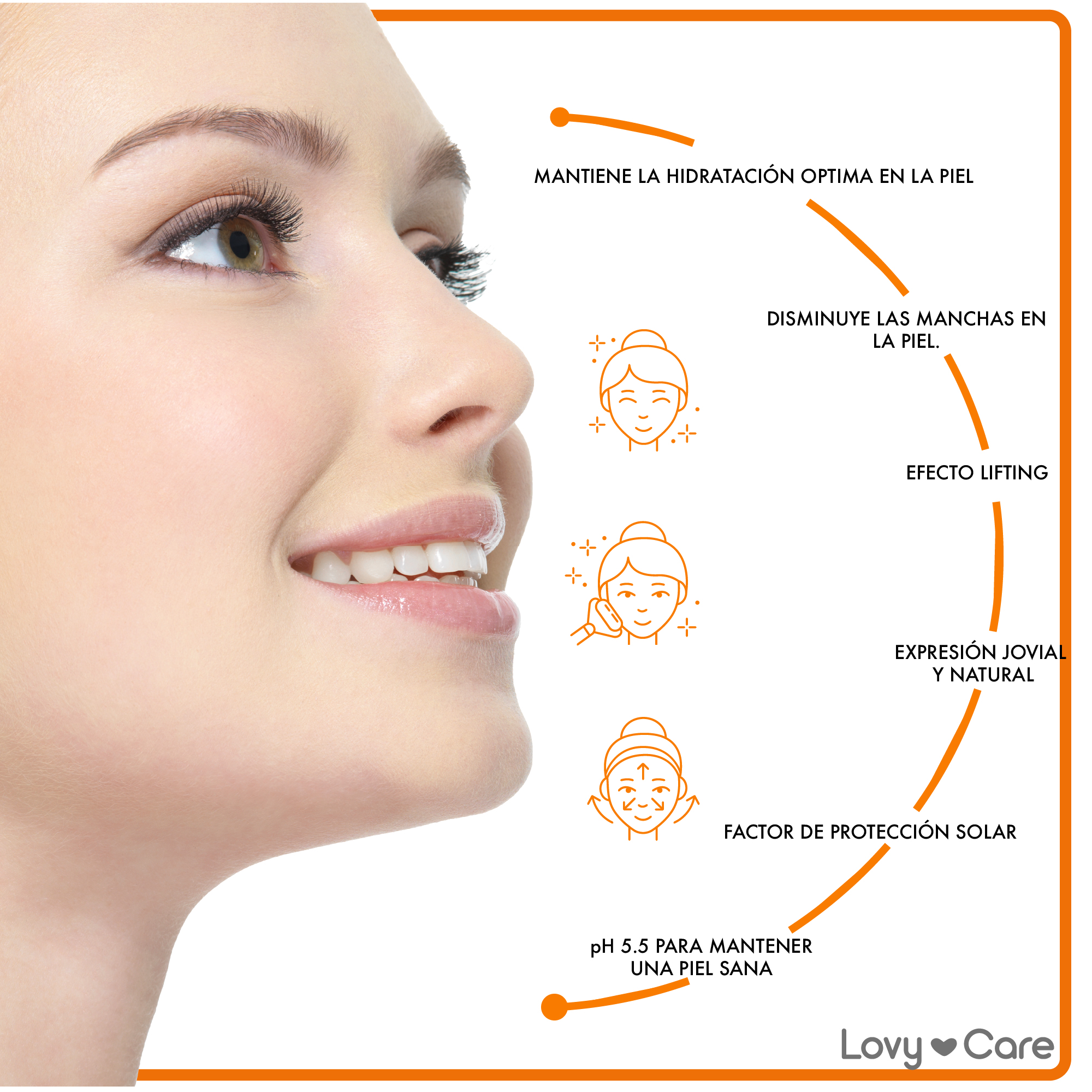 Foto 4 | Crema Facial Lovy Care 4 Piezas