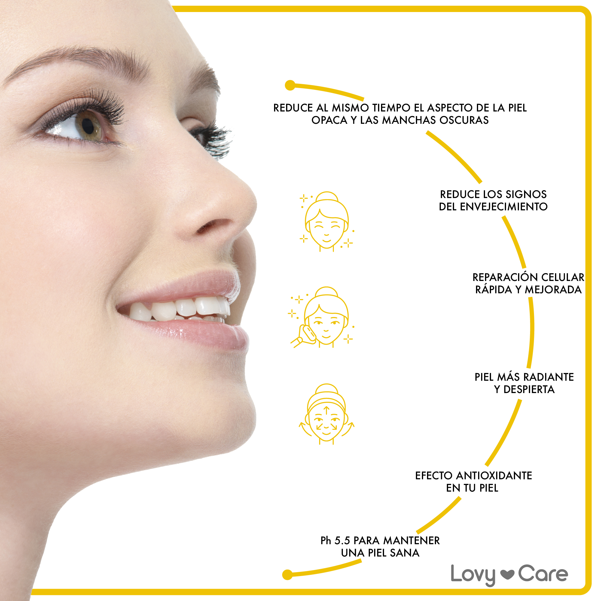 Foto 6 pulgar | Crema Facial Lovy Care 4 Piezas