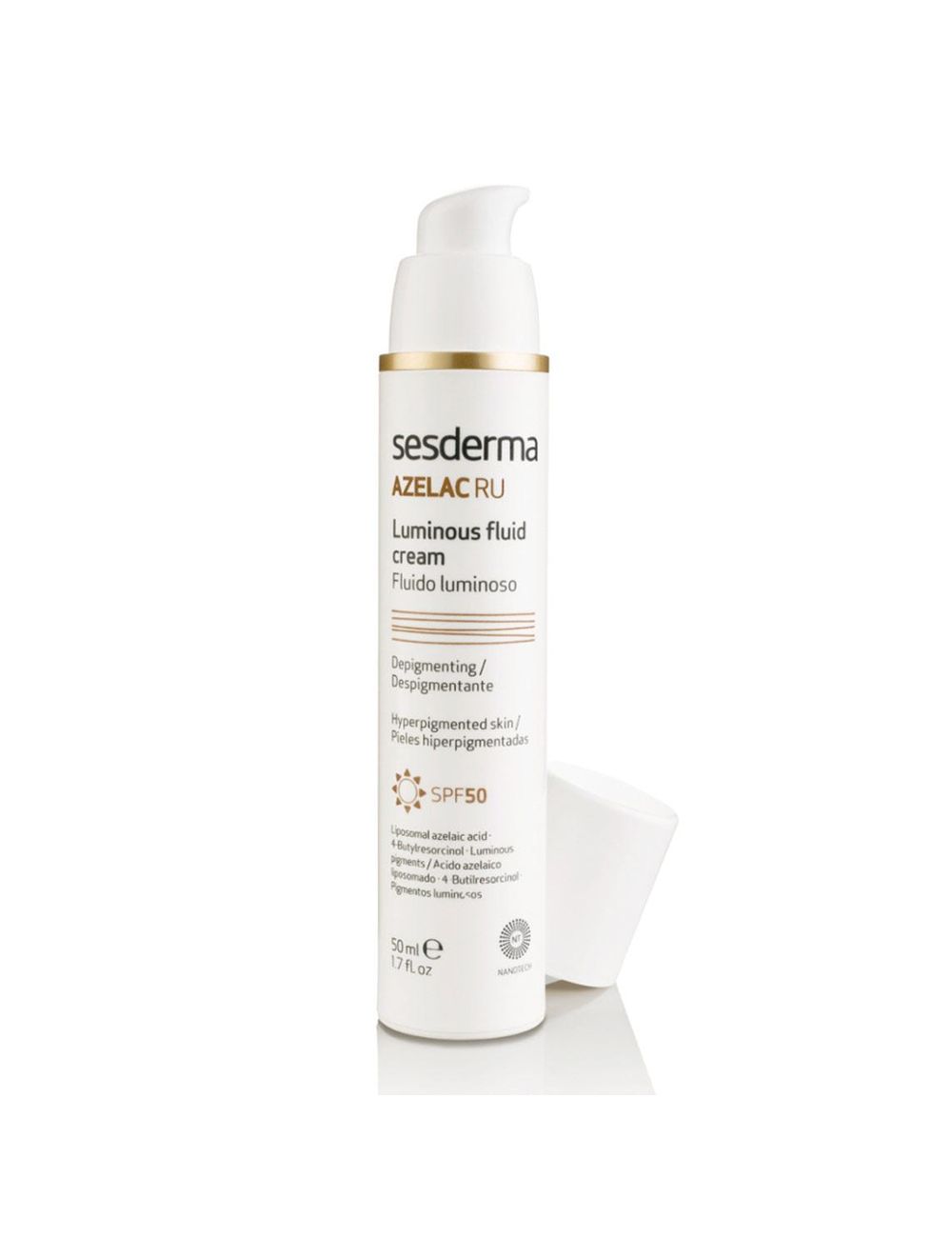 Foto 2 pulgar | Fluido Luminoso Despigmentante Sesderma Azelac Ru Crema SPF 50 ml