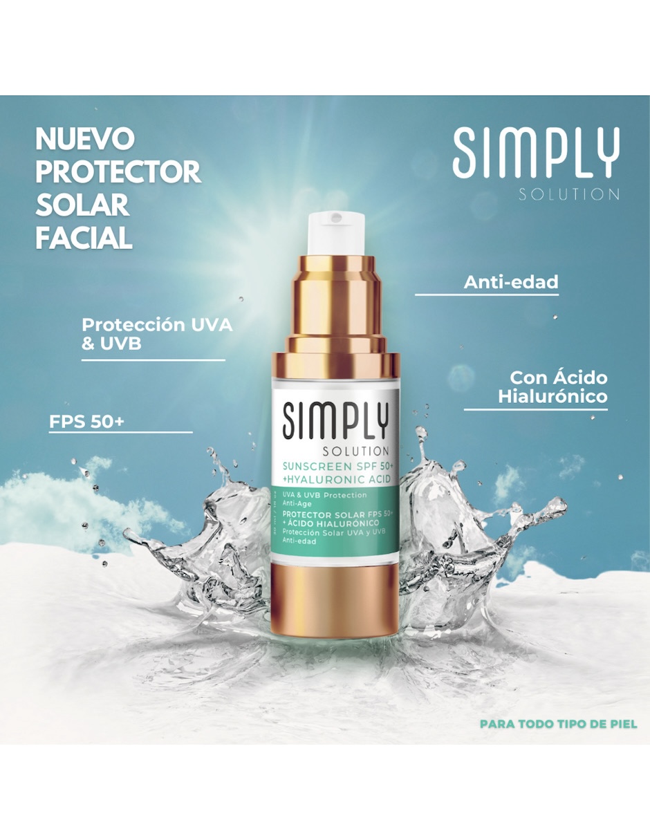 Foto 5 pulgar | Protector Solar Simply Solution Spf50+ha 30 Ml