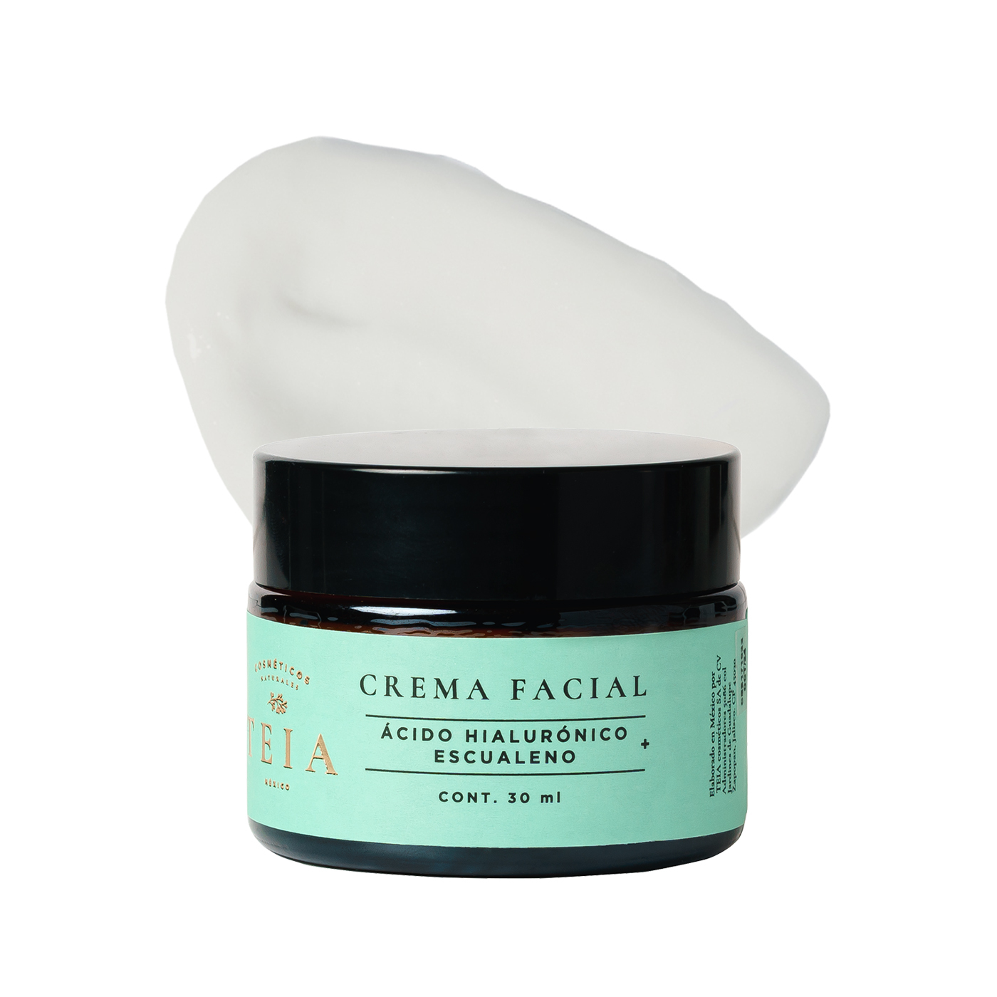 Crema Facial Teia Cosméticos Hidratante Reparadora Ligera Con Escualeno + Ácido Hialurónico