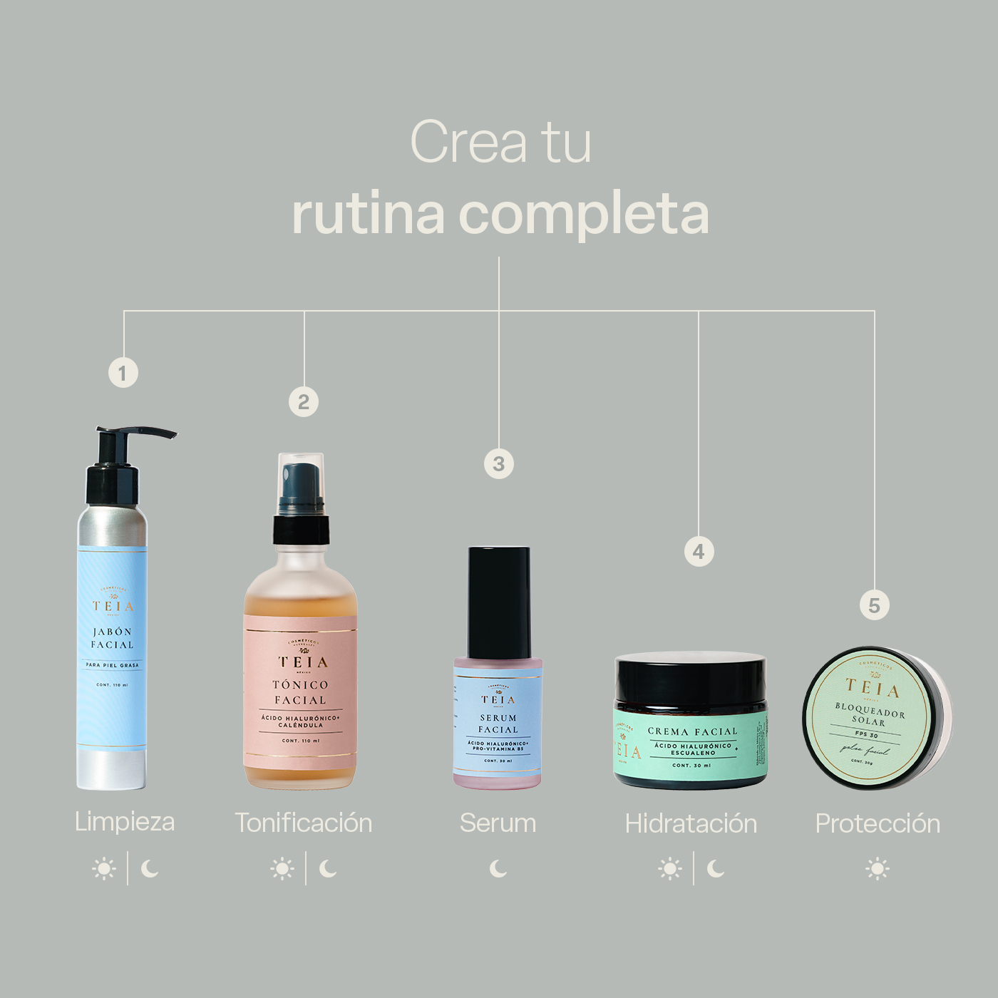 Foto 6 pulgar | Crema Facial Teia Cosméticos Hidratante Reparadora Ligera Con Escualeno + Ácido Hialurónico