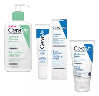 Foto 1 | Kit Skincare Cuidado De La Piel Cerave: Gel Limpiador, Crema Ojos E Hidratante Facial Y Corporal Reparador Hidrante