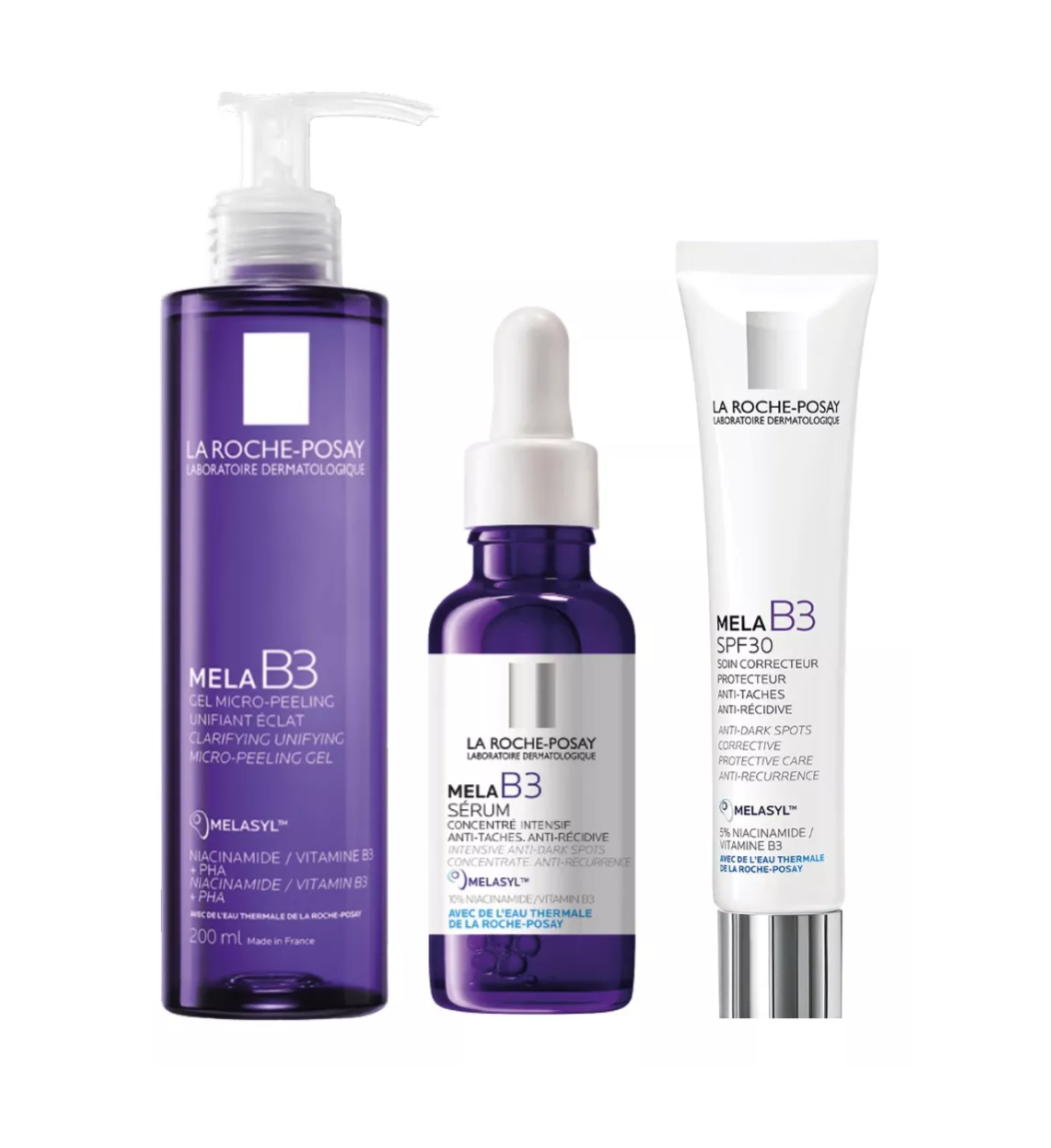 Kit Anti-manchas Despigmentante Melasyl La Roche Posay 3 Piezas Unifica Tono, Reduce Hiperpigmentación