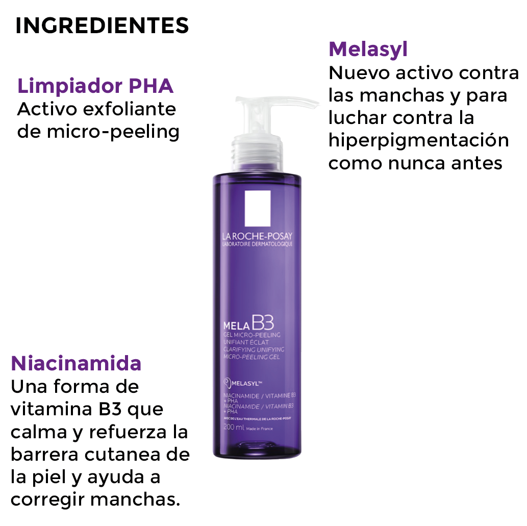 Foto 3 | Kit Anti-manchas Despigmentante Melasyl La Roche Posay 3 Piezas Unifica Tono, Reduce Hiperpigmentación