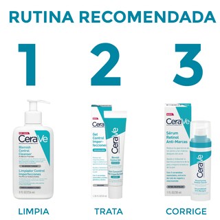 Foto 2 | Kit Anti Acné Barros Y Espinillas Cerave Control Marcas Por Acné, Reduce Oleosidad Y Marcas Post Imperfecciones