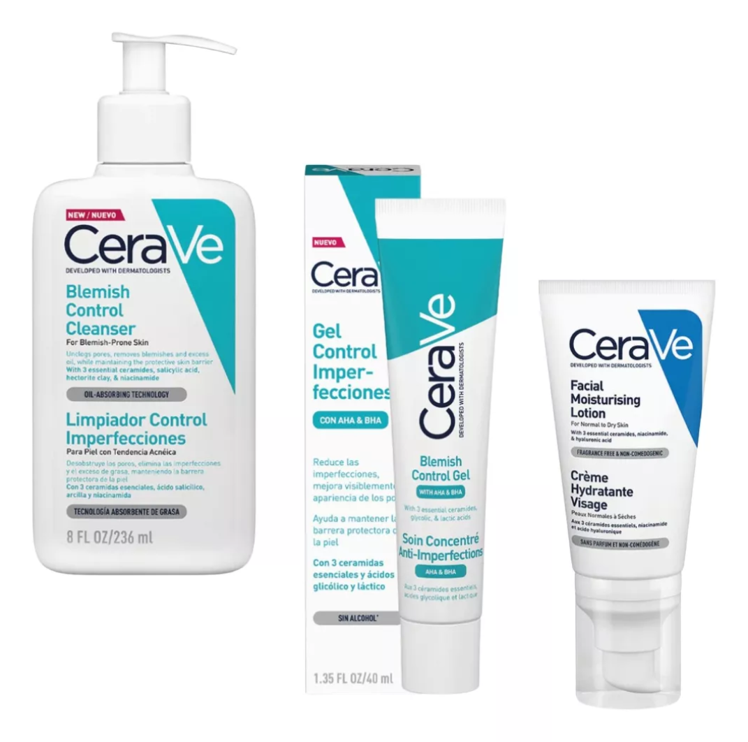 Foto 2 pulgar | Skincare Anti Acné Barros Y Espinillas Cerave Control Imperfecciones, Hidratante, Reduce Oleosidad Y Desobstruye Poros