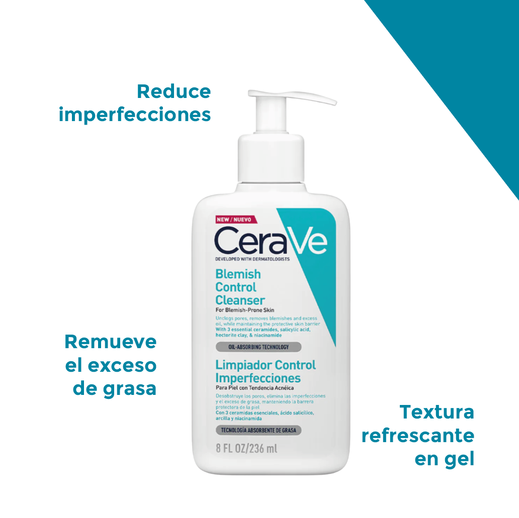 Foto 4 pulgar | Skincare Anti Acné Barros Y Espinillas Cerave Control Imperfecciones, Hidratante, Reduce Oleosidad Y Desobstruye Poros