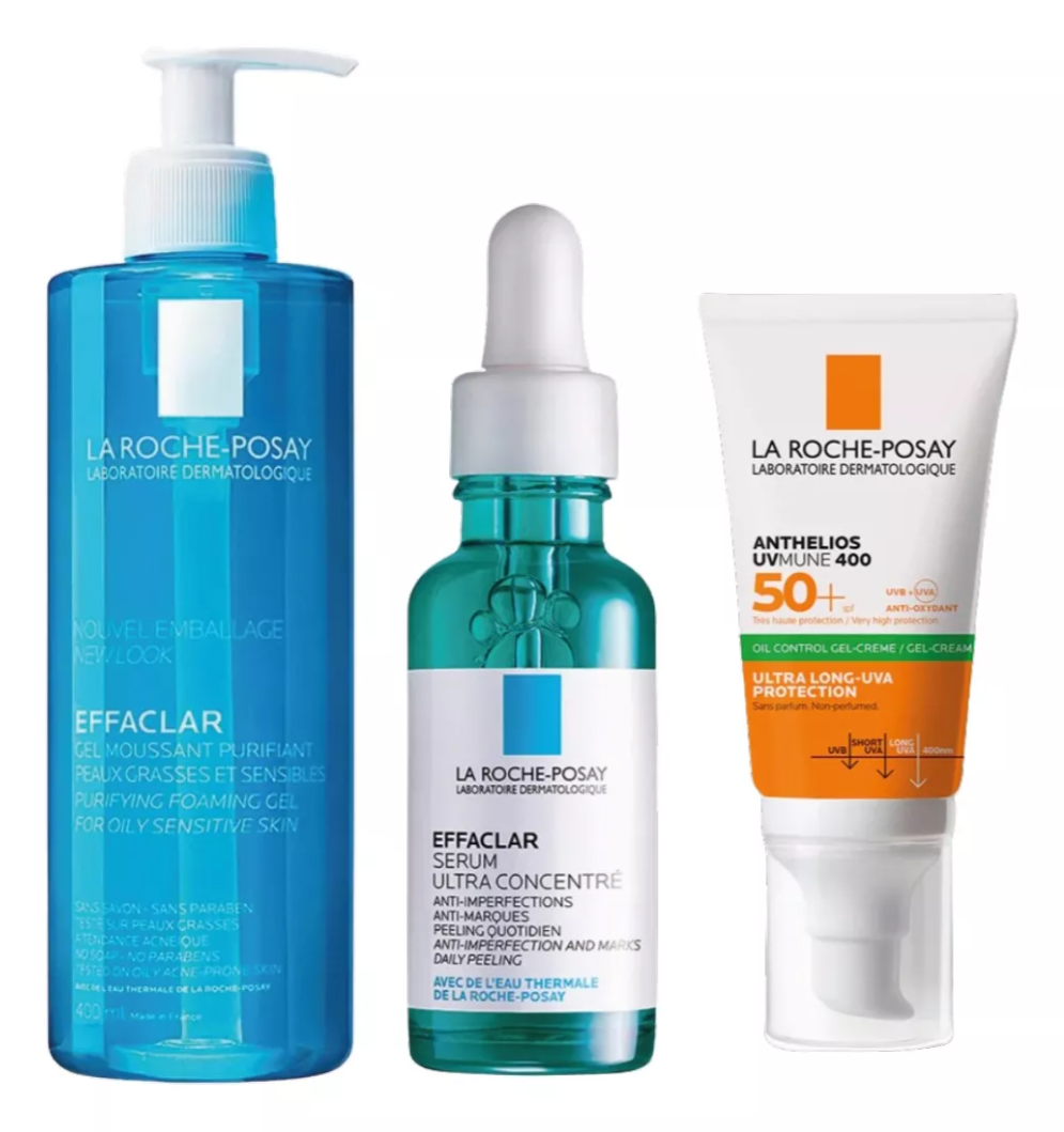 Foto 2 pulgar | Kit Skincare Diario La Roche Posay: Limpiador, Sérum Y Protector Solar Fps 50+ Renovador Y Protección