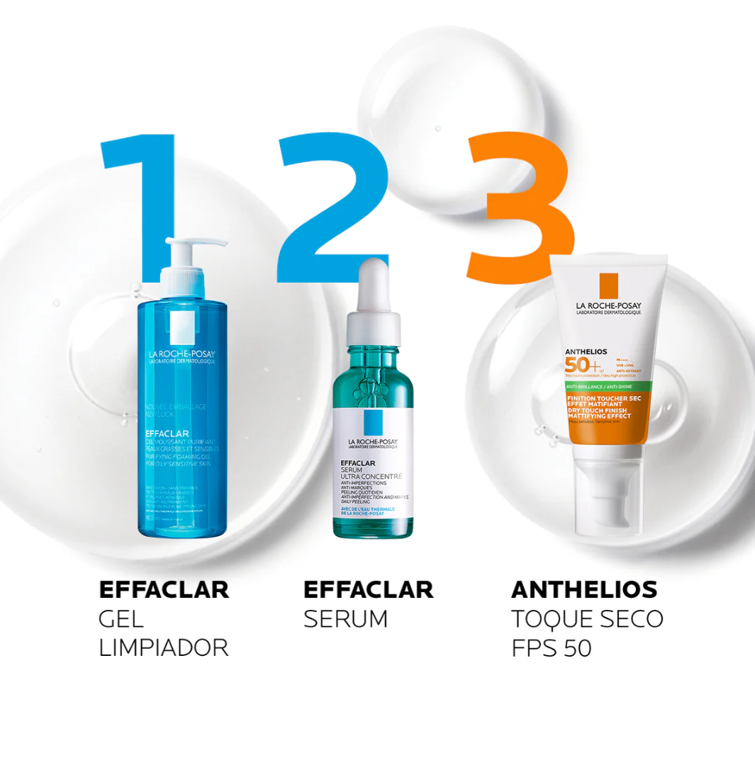 Foto 3 pulgar | Kit Skincare Diario La Roche Posay: Limpiador, Sérum Y Protector Solar Fps 50+ Renovador Y Protección