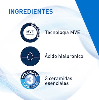Foto 4 | Kit Skincare Hidratante Facial Y Reparador De Ojos Anti-ojeras Y Bolsas En Los Ojos Cerave Con Acido Hialuronico 2 Pcs