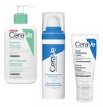 Kit Rutina Skincare Diaria Cerave Limpiadora Hidratante Con Ácido Hialurónico Cerave 3 Piezas