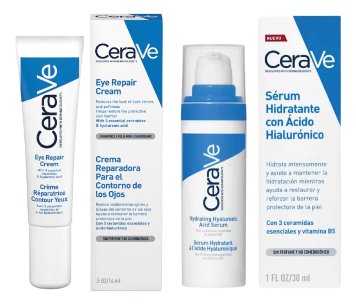 Skincare Rejuvenecedor , Anti Edad Y  Anti Ojeras Y Bolsas En Los Ojos Con Ácido Hialurónico Cerave $999