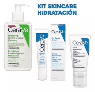 Foto 1 | Kit Skincare Limpiador Restaurador Hidratante Facial Cerave: Reduce Ojeras Y Hidrata Y Restaura La Piel