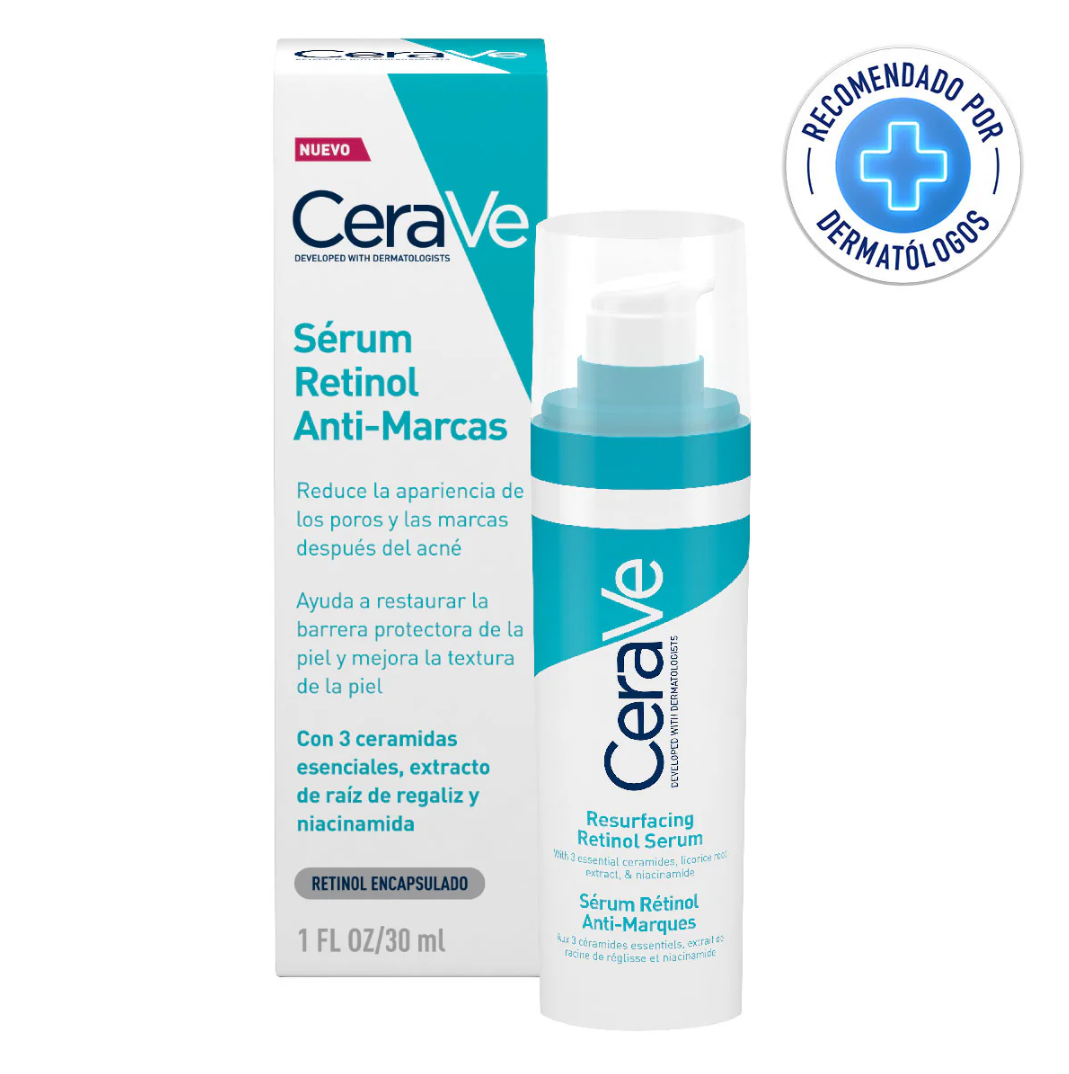 Cerave Sérum Anti-imperfecciones Retinol y Niacinamida Antiacné Barros y Espinillas 30 ml