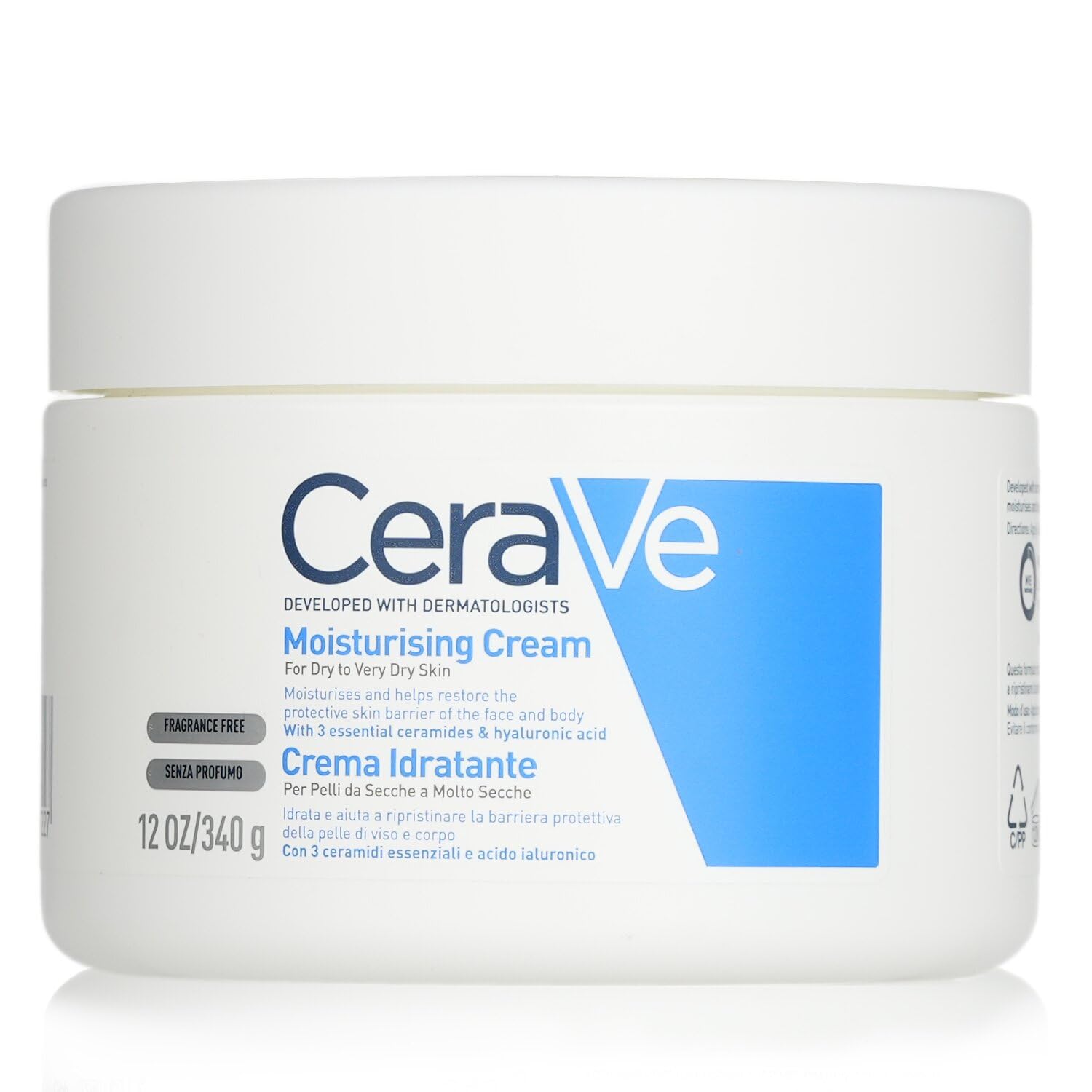 Foto 2 pulgar | Crema Hidratante Cerave 340 G/340 Ml Para Piel Seca - Venta Internacional.