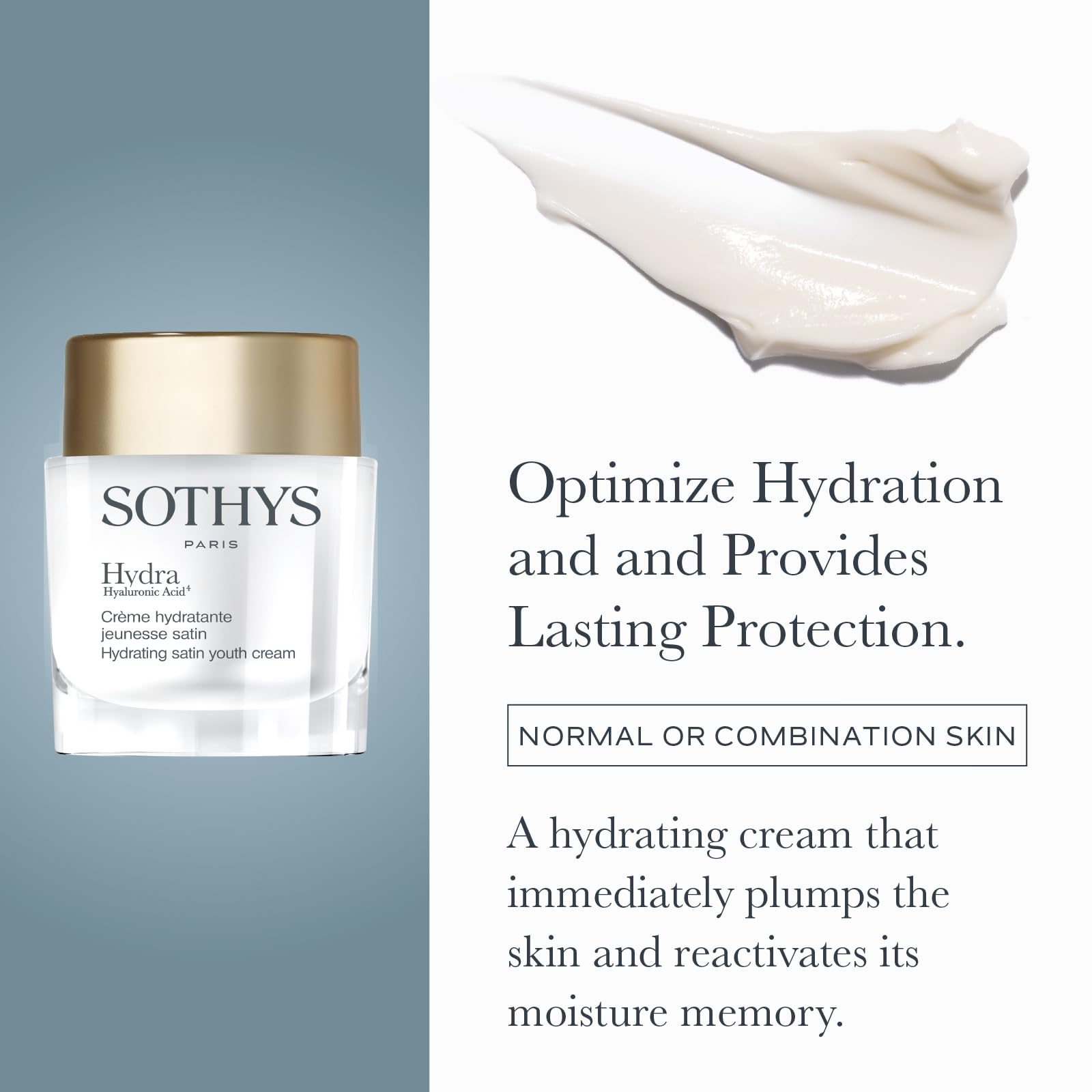 Foto 3 pulgar | Crema Hidratante Sothys Hydrating Satin Youth Cream con Ácido Hialurónico 50 ml - Venta Internacional