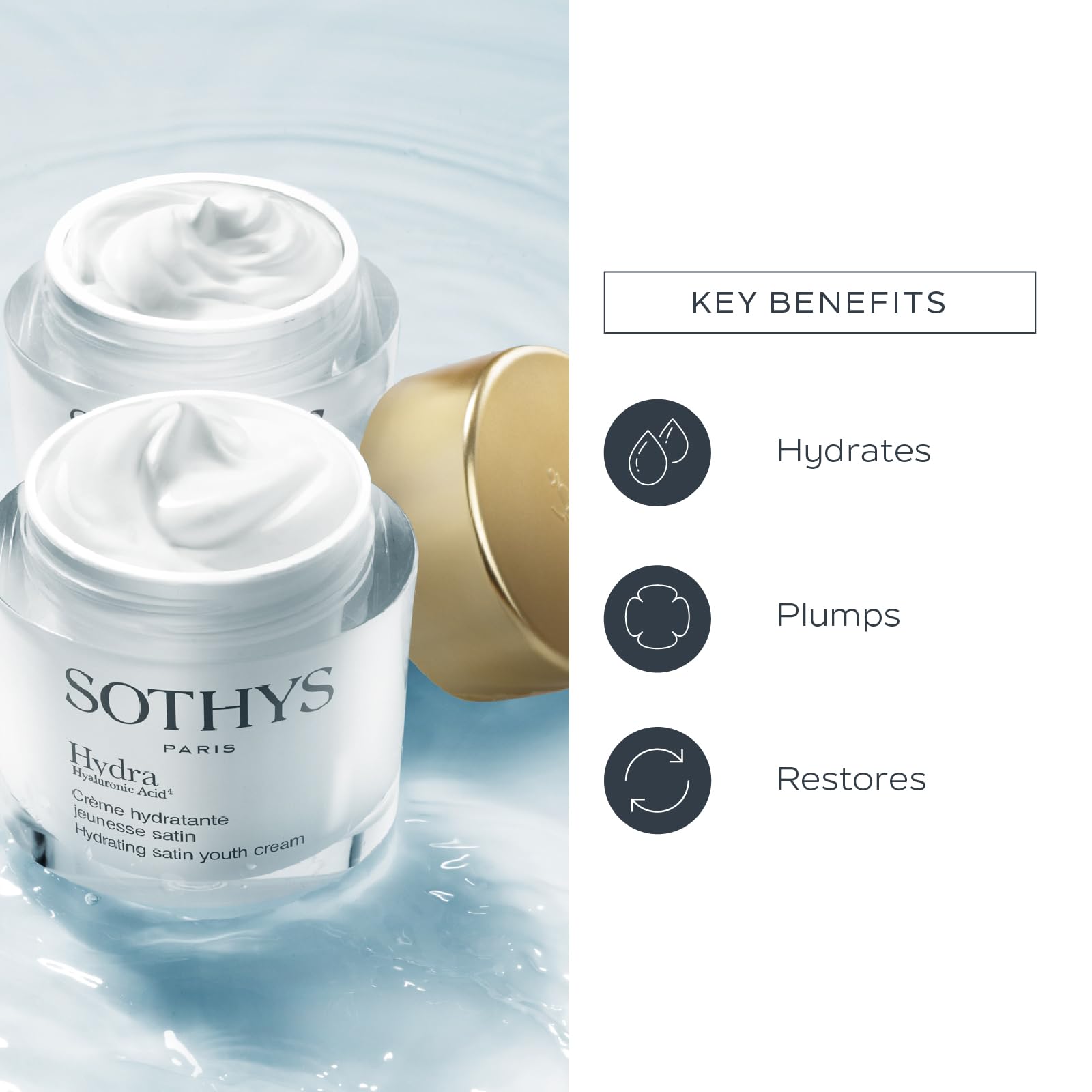 Foto 6 pulgar | Crema Hidratante Sothys Hydrating Satin Youth Cream con Ácido Hialurónico 50 ml - Venta Internacional