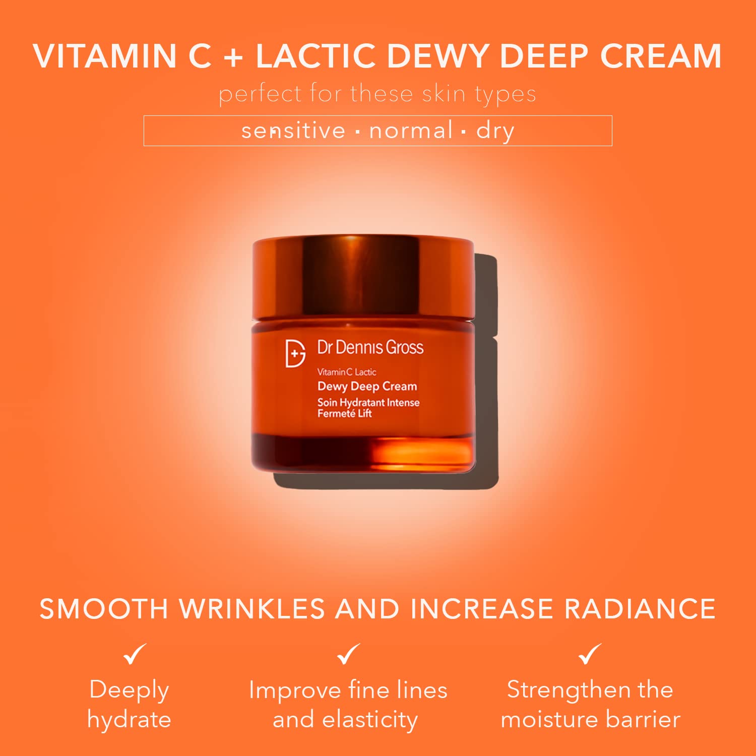 Foto 2 | Crema Dr. Dennis Gross Con Vitamina C, Láctica Y Profunda, 60 Ml - Venta Internacional.