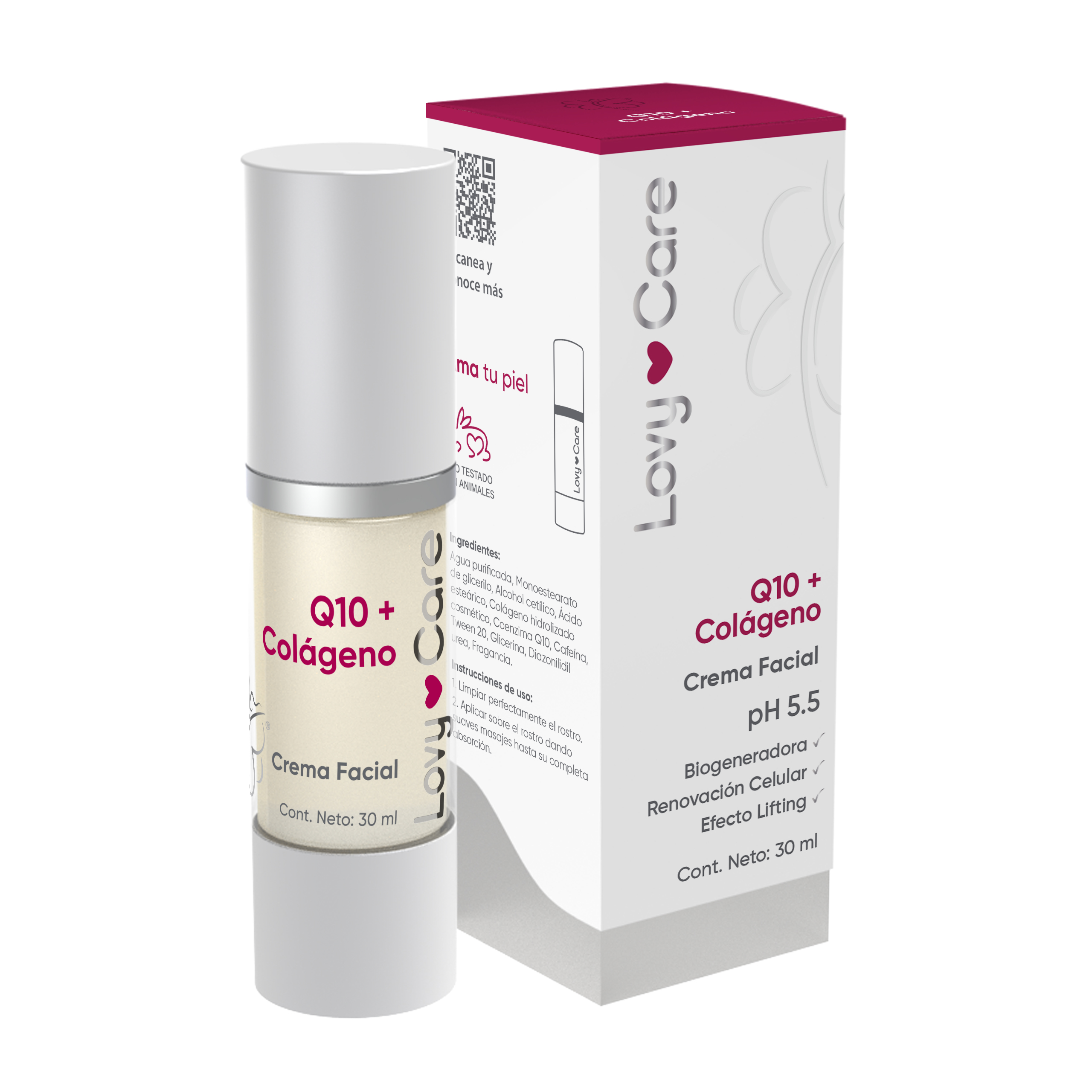 Foto 2 pulgar | Crema Facial Colágeno + Q10