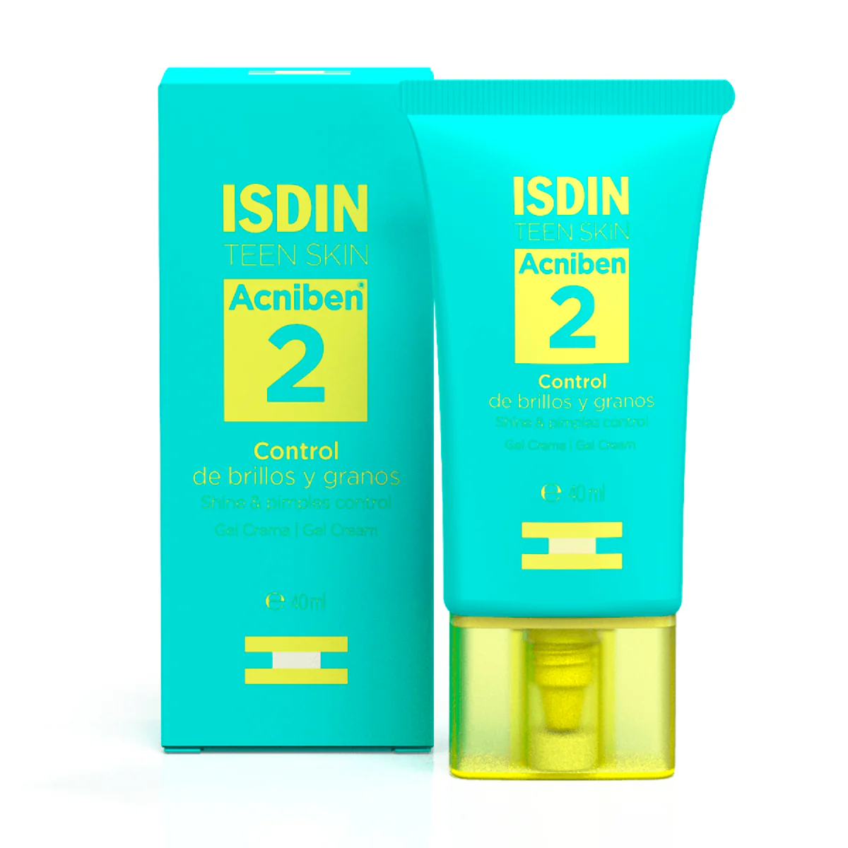 Foto 2 pulgar | Isdin Acniben Gel Crema Facial Control Brillos Y Granos 40ml