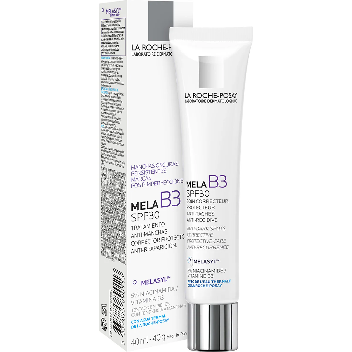 Foto 4 pulgar | La Roche Posay Mela B3 Crema Despigmentante Anti Manchas Oscuras Dia Fps30 40ml