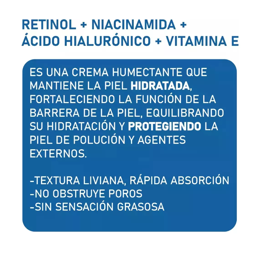 Foto 4 pulgar | Vitacilina Facial Humectante Con Retinol, Péptidos De Colágeno Y Vitaminas B Y E Para Una Piel Radiante