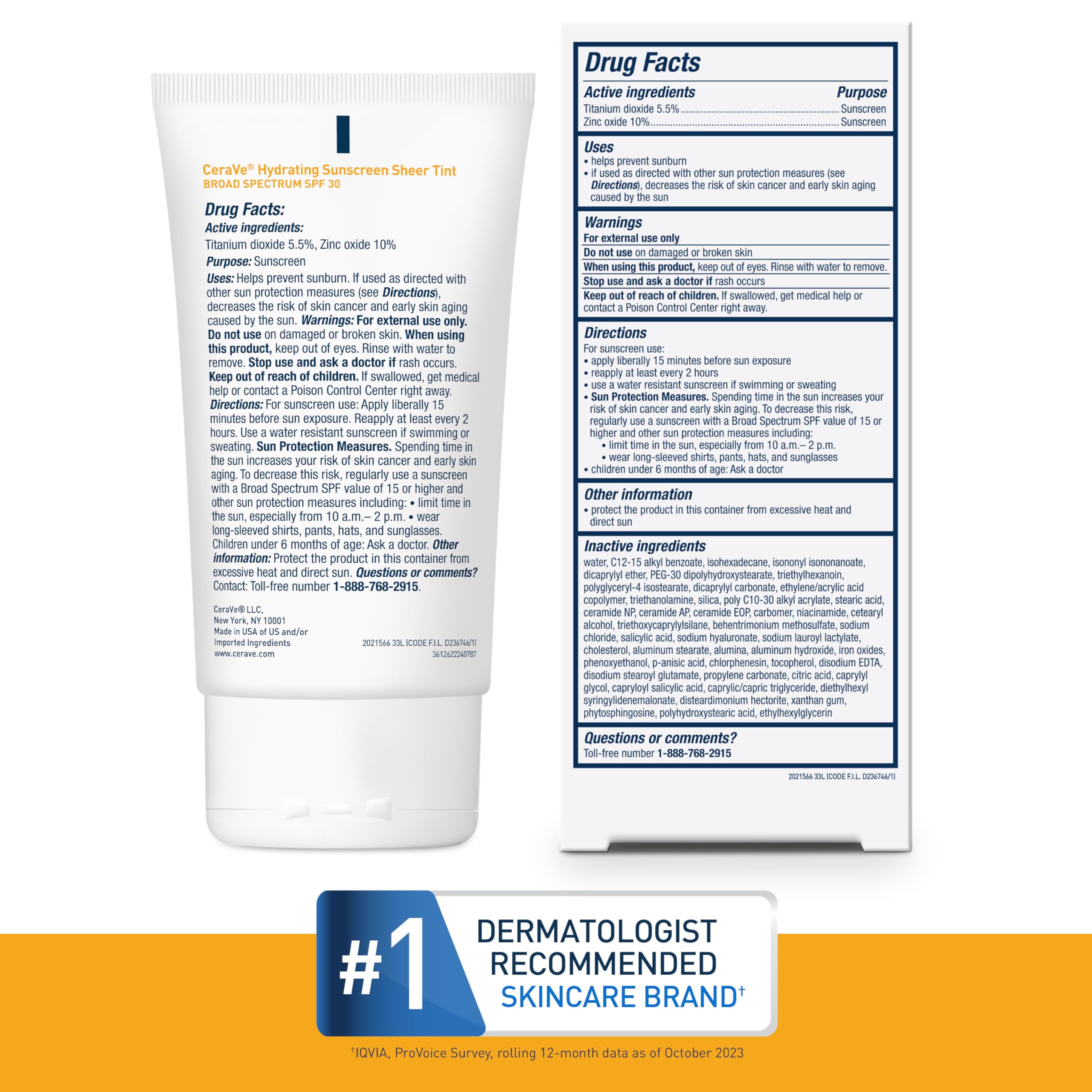 Foto 7 pulgar | Protector Solar Mineral Cerave Hidratante Con Tinte Transparente Spf30, 50 Ml - Venta Internacional.