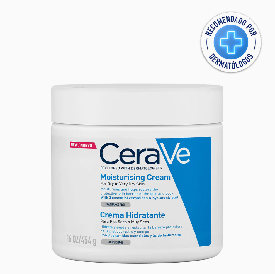 Foto 2 pulgar | Cerave Crema Hidratante Facial Y Corporal 454gr Con Ácido Hialurónico Y Ceramidas | Hidratación 24h Para Piel Se