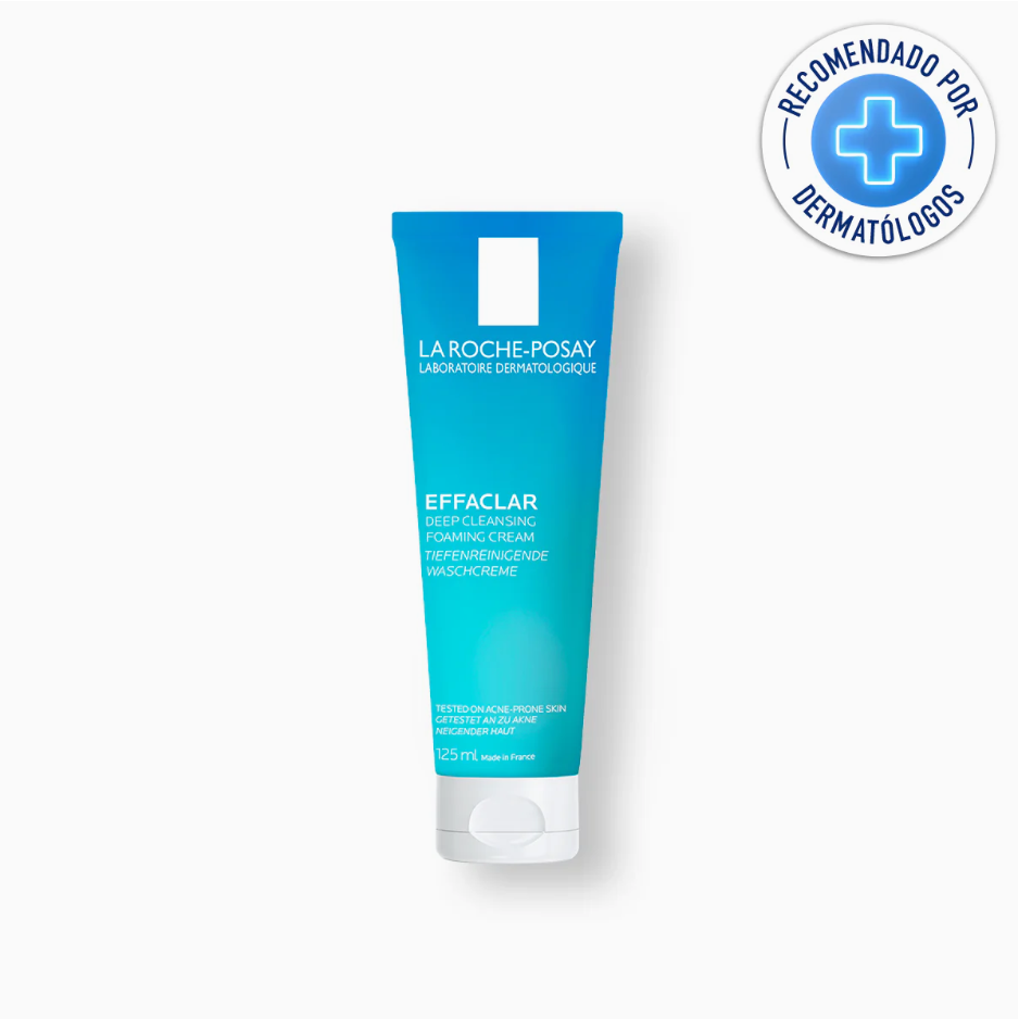 Foto 2 pulgar | La Roche Posay Effaclar Crema Limpiadora Facial Espumosa Piel Grasa Acné Poros 125ml Oil Control