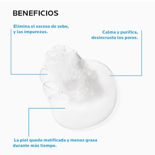 Foto 2 | La Roche Posay Effaclar Crema Limpiadora Facial Espumosa Piel Grasa Acné Poros 125ml Oil Control