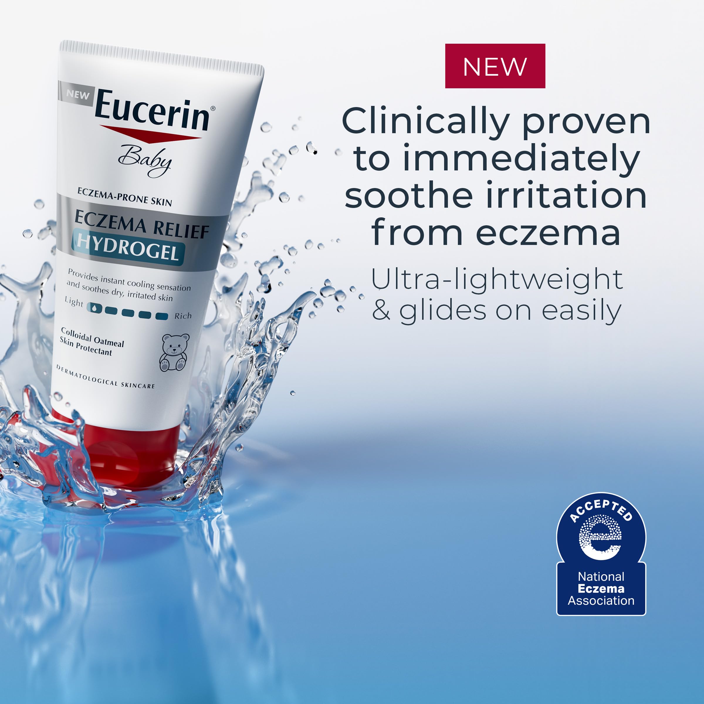 Foto 3 pulgar | Hidratante Eucerin Baby, Hidrogel Para Aliviar El Eccema, Tubo De 150 Ml - Venta Internacional.