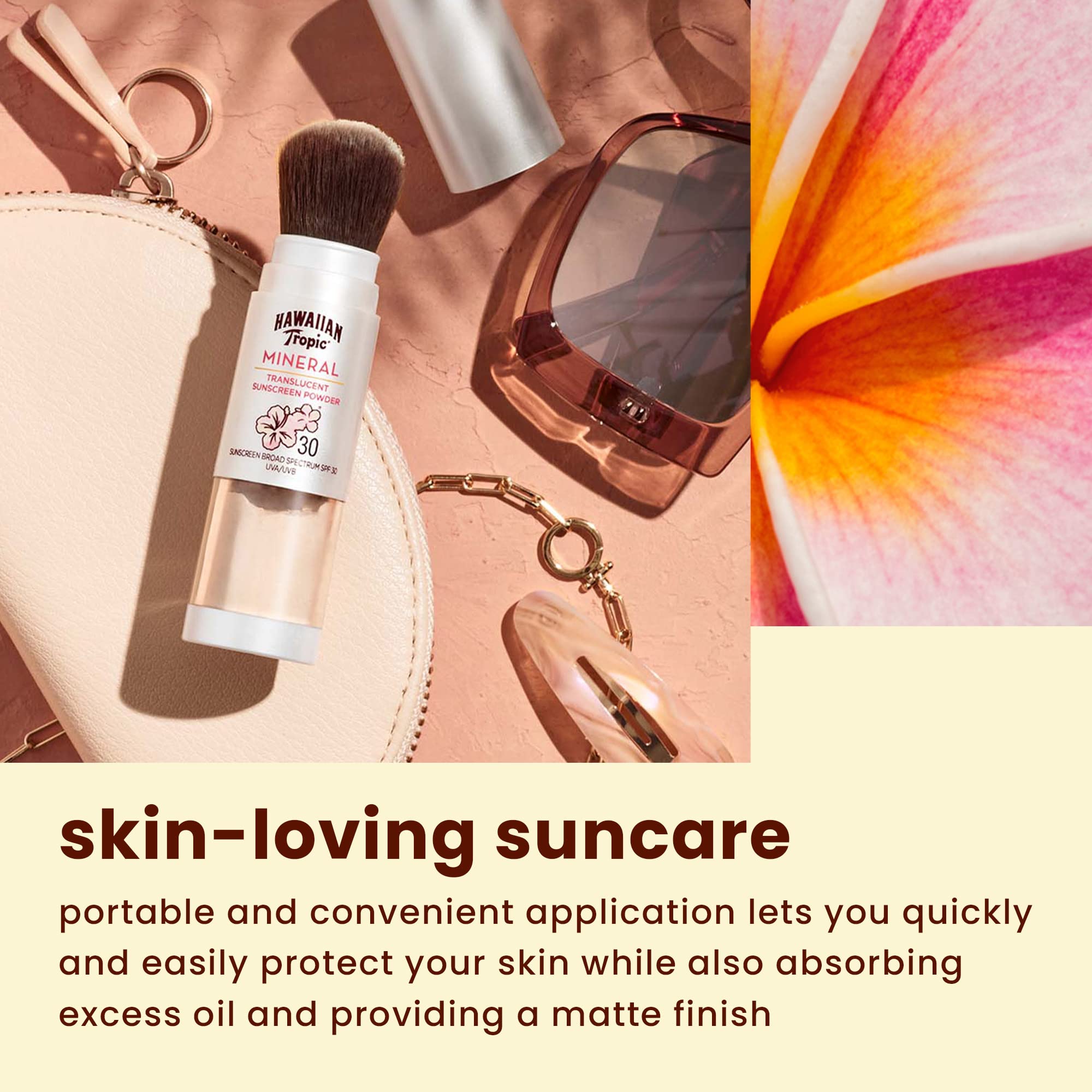 Foto 3 pulgar | Brocha Solar En Polvo Mineral Hawaiian Tropic Spf 30 - Venta Internacional.
