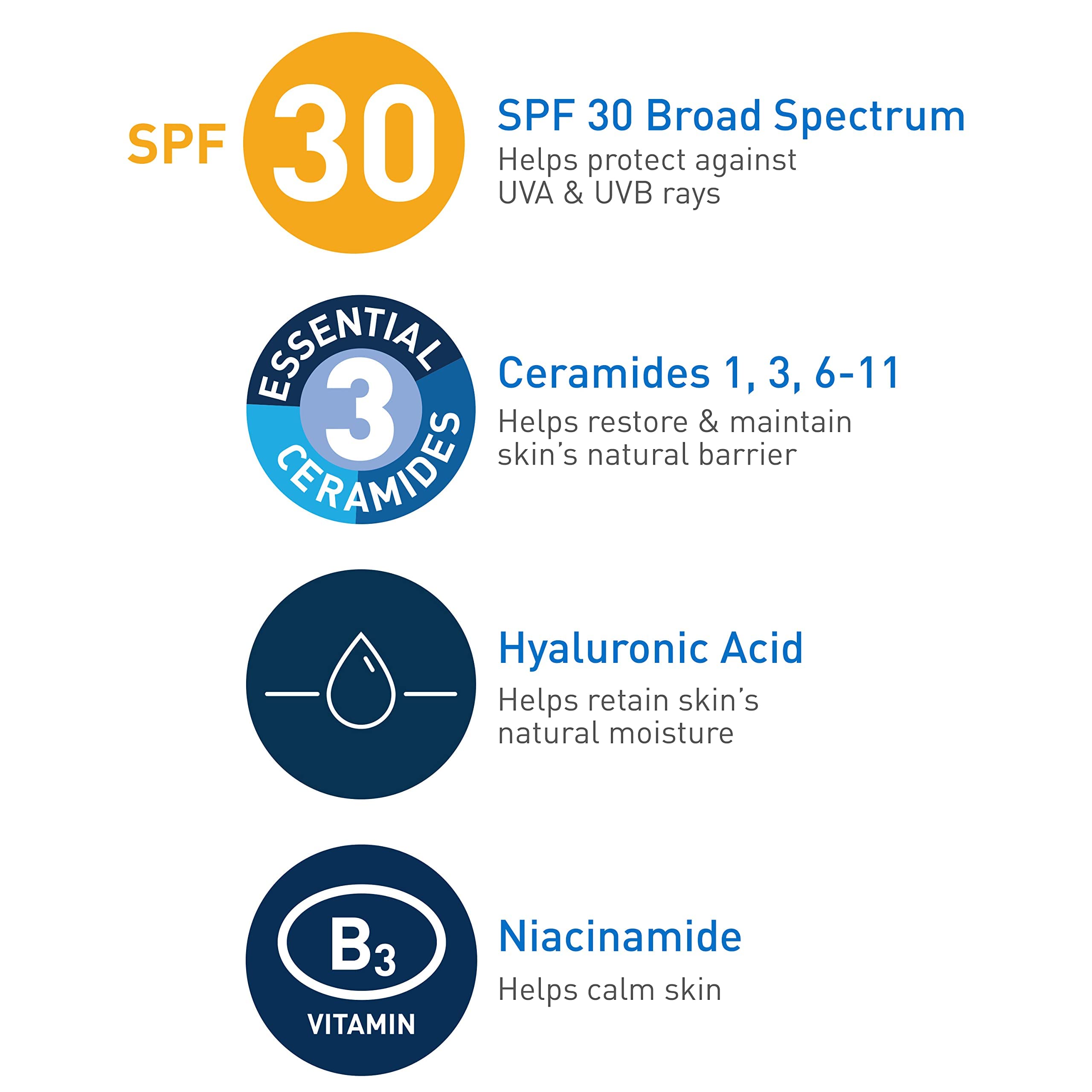 Foto 3 pulgar | Loción Hidratante Cerave Am Spf 30 90 Ml Con Ácido Hialurónico - Venta Internacional.