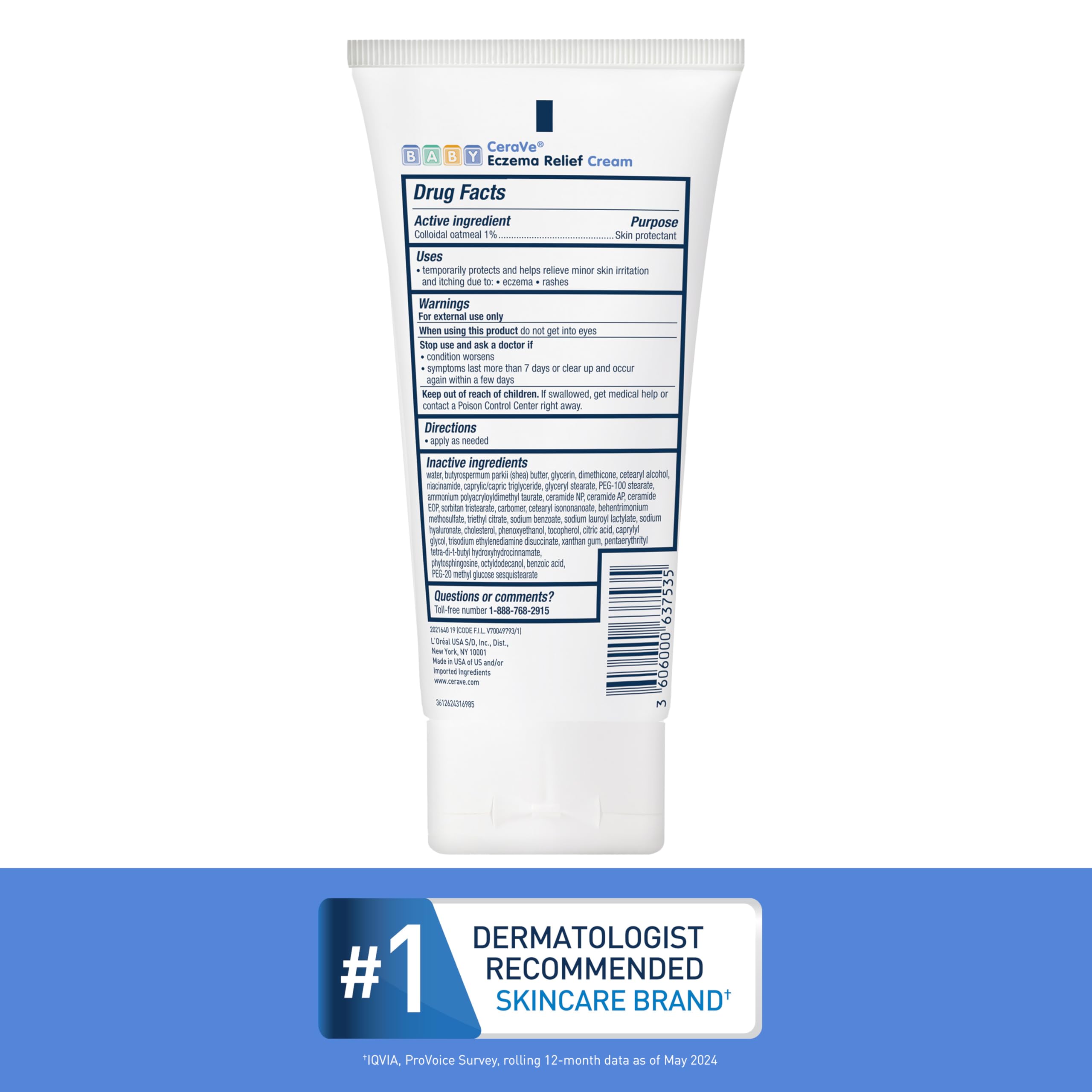 Foto 8 pulgar | Crema Cerave Baby Eczema Relief 1% De Avena Coloidal, 150 Ml - Venta Internacional.