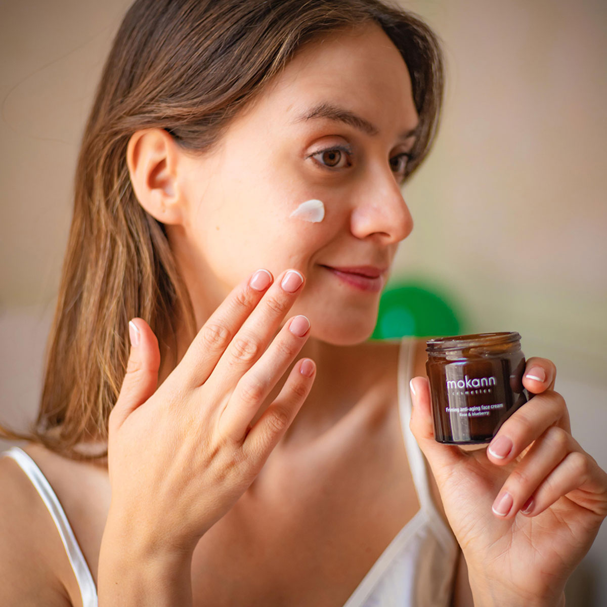 Foto 2 | Crema Facial Antiedad Mokann Rosa Arándano Reafirmante 60ml