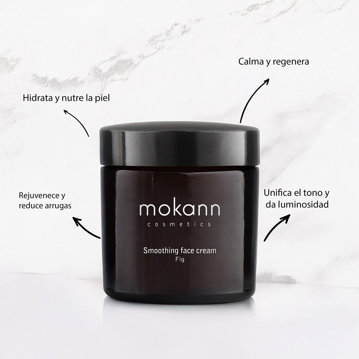 Foto 3 pulgar | Crema Facial Suavizante Mokann Higo Hidratante Pielseca 60ml