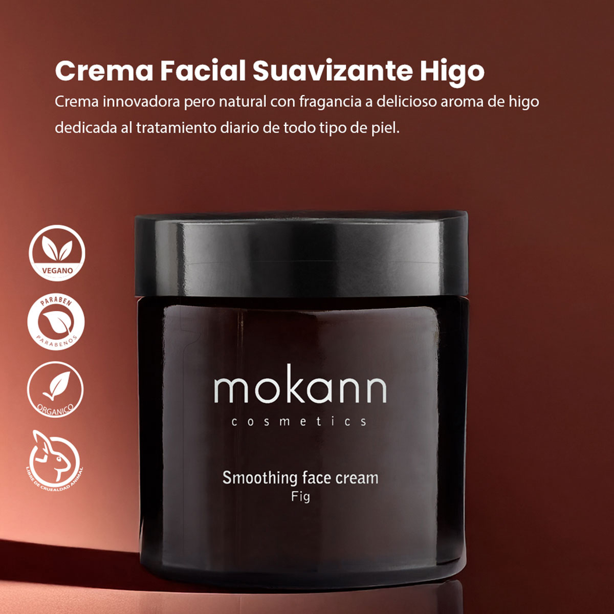 Foto 4 | Crema Facial Suavizante Mokann Higo Hidratante Pielseca 60ml
