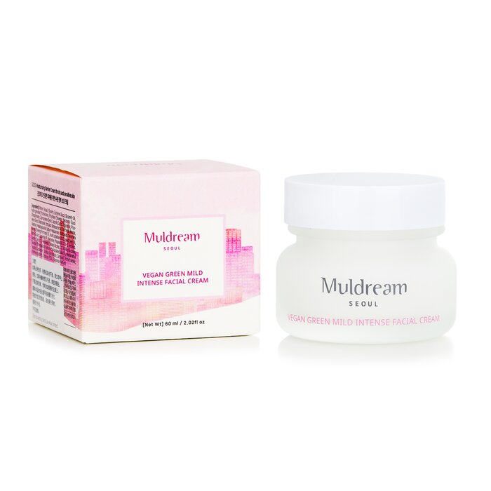 Foto 6 pulgar | Crema Facial Muldream Vegan Green Mild Intense Para Piel Seca - Venta Internacional.